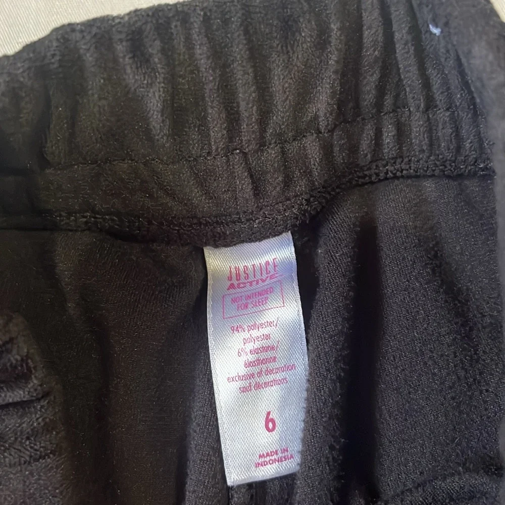 Justice girls gymnast pants